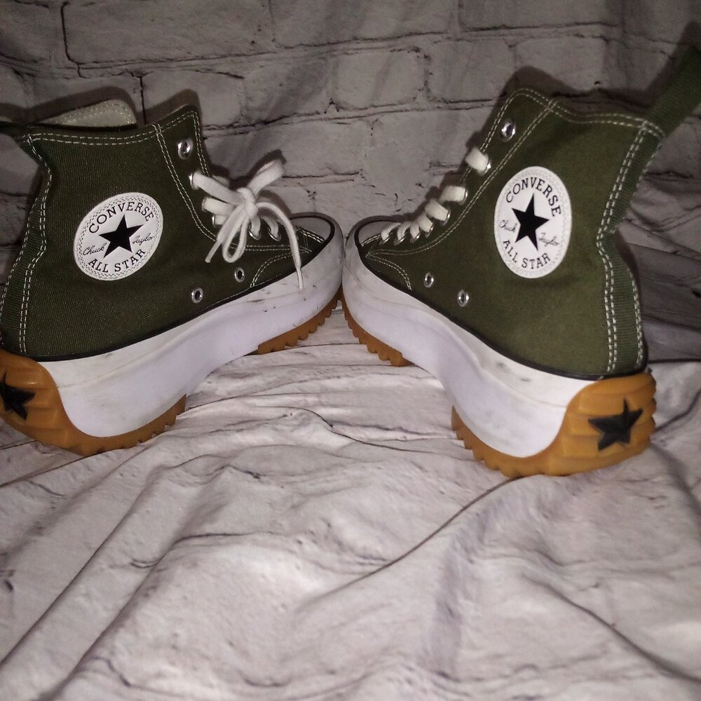 Converse Run Star Hike Platform Shoe Green - Picture 4 of 8
